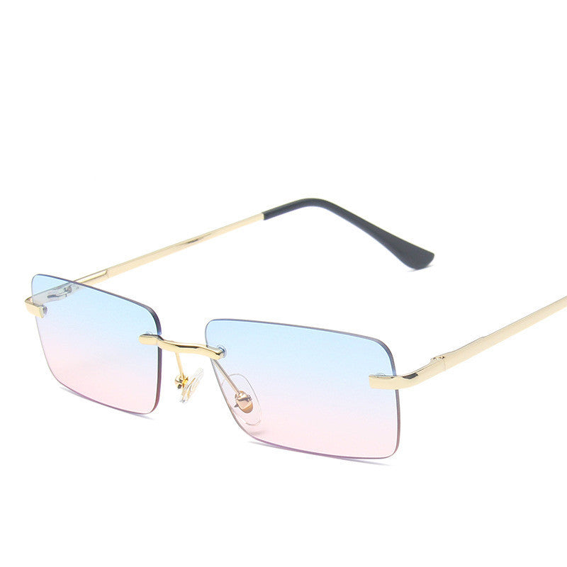 Designer Rimless sunglasses women square