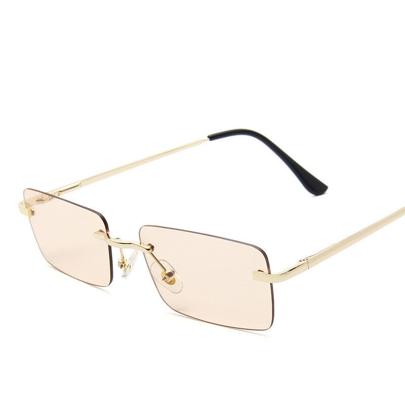 Designer Rimless sunglasses women square