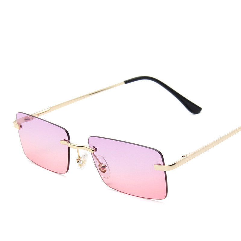 Designer Rimless sunglasses women square