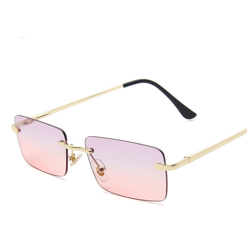 Designer Rimless sunglasses women square