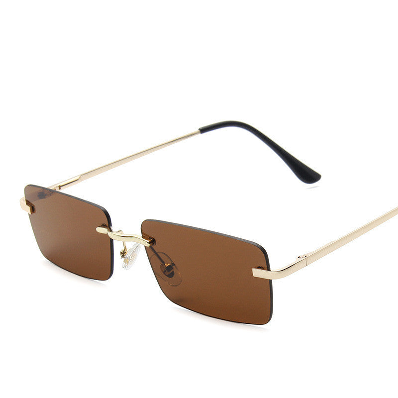 Designer Rimless sunglasses women square