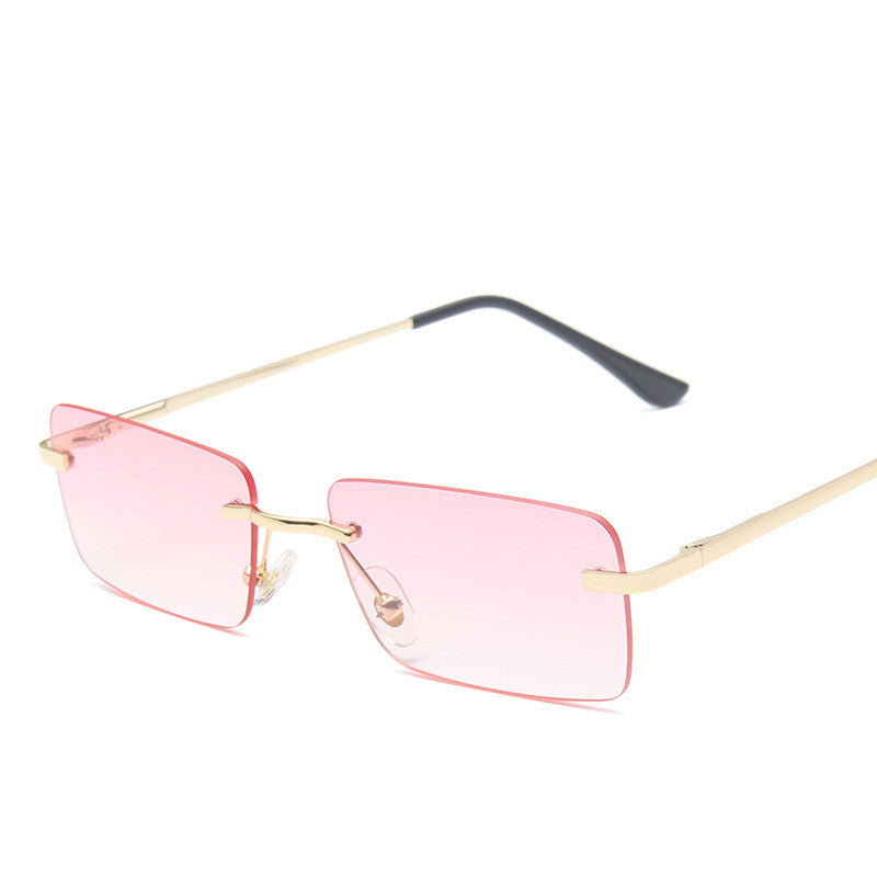 Designer Rimless sunglasses women square