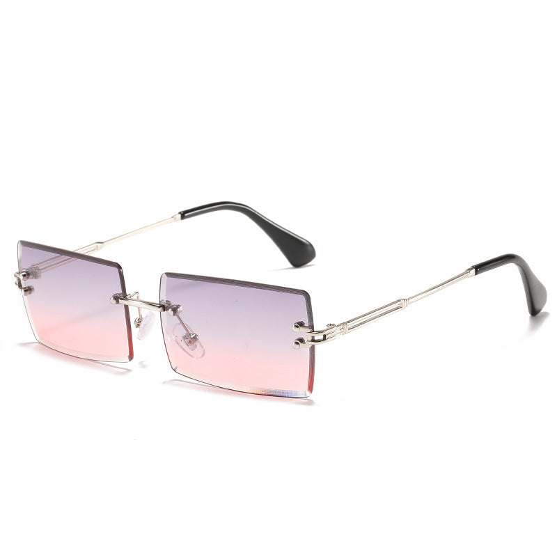 Designer Rimless sunglasses women square