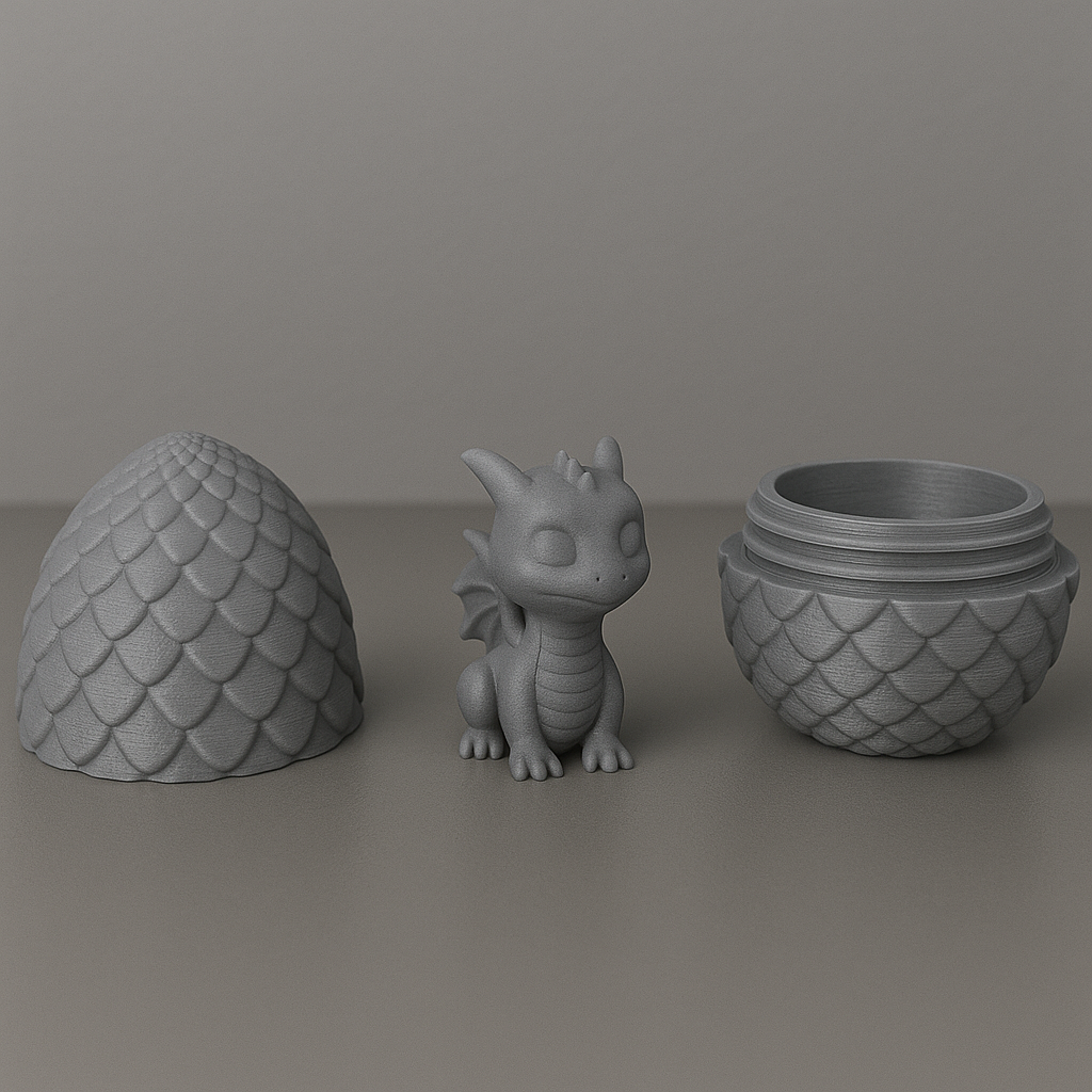 3D Printed Hatchling Dragon