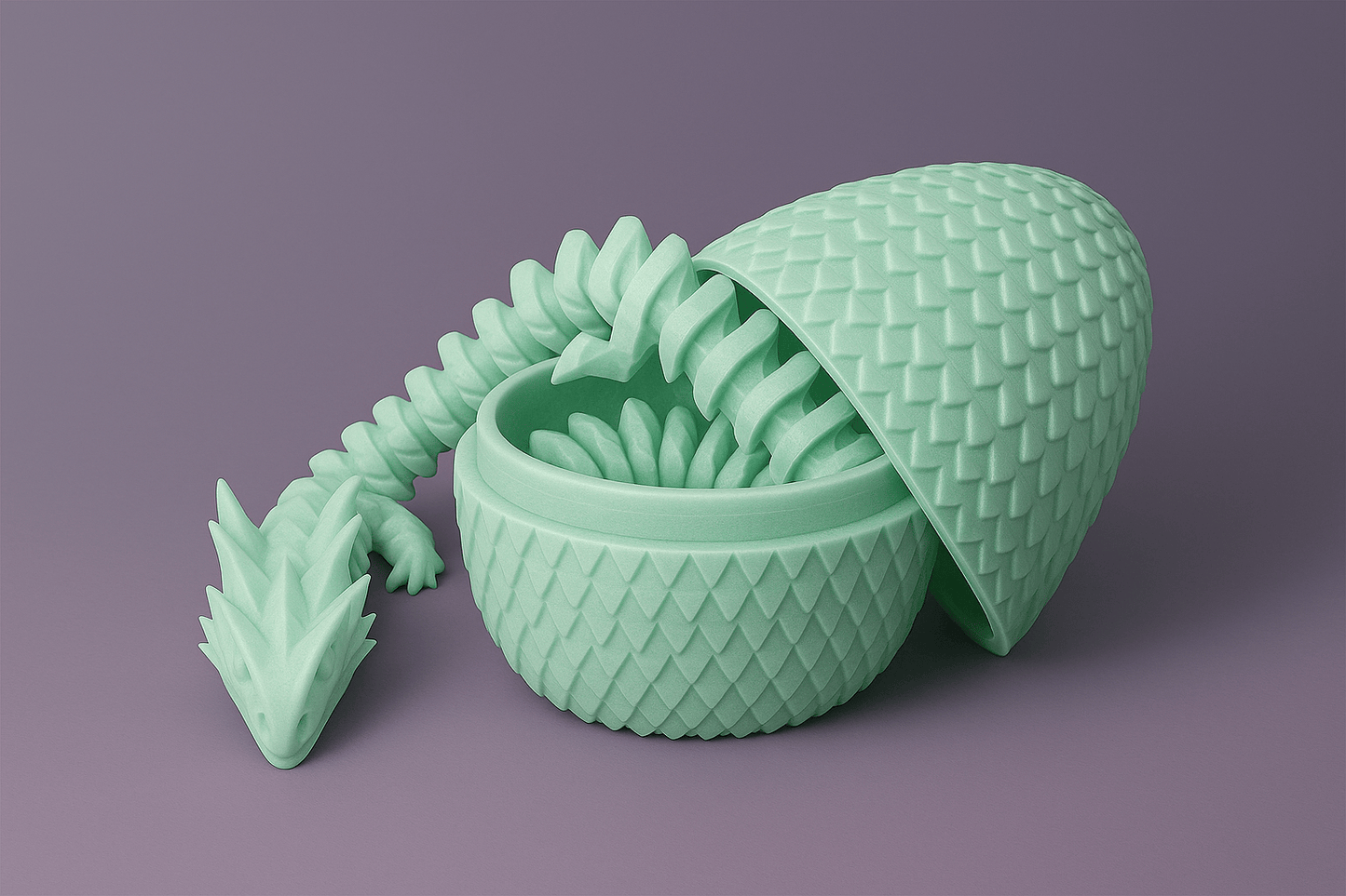 3D Printed ICE Dragon WITH EGG Trending Viral