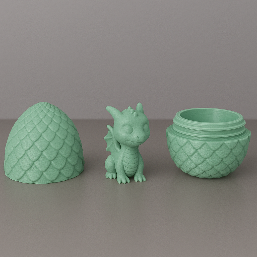3D Printed Hatchling Dragon