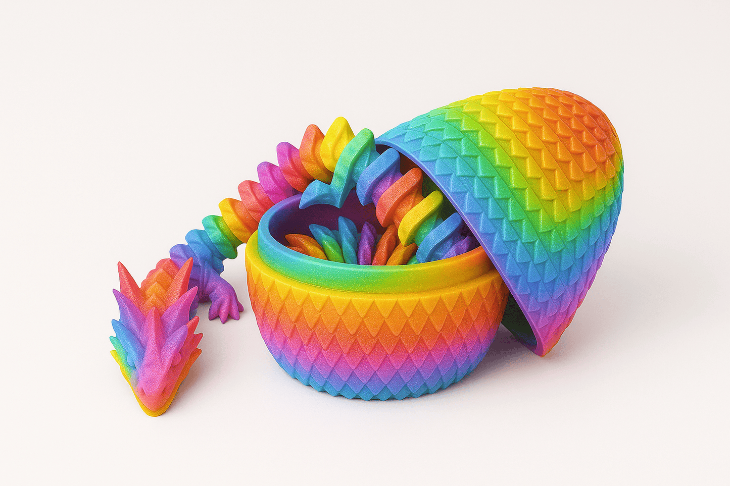 3D Printed ICE Dragon WITH EGG Trending Viral