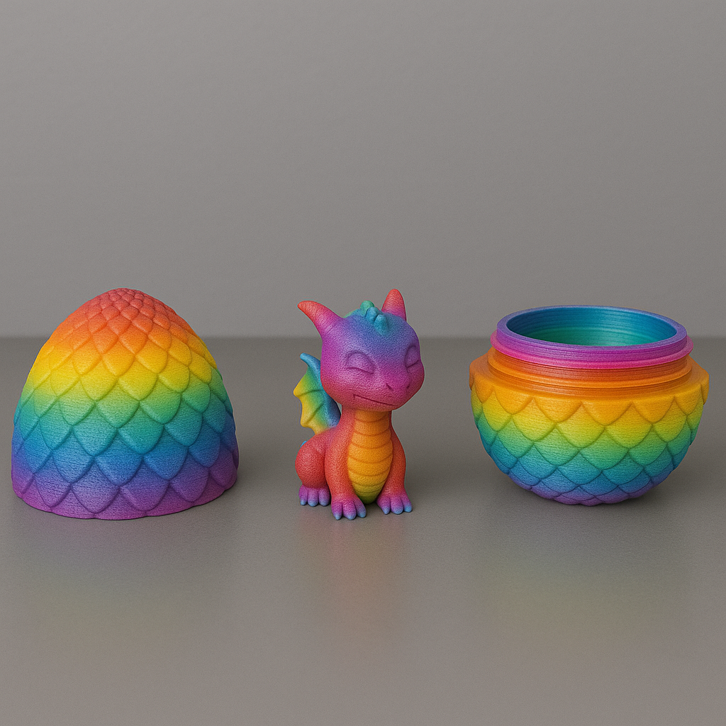 3D Printed Hatchling Dragon