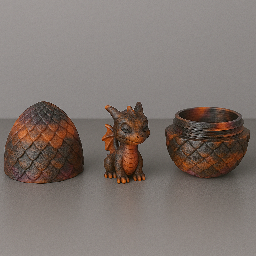 3D Printed Hatchling Dragon