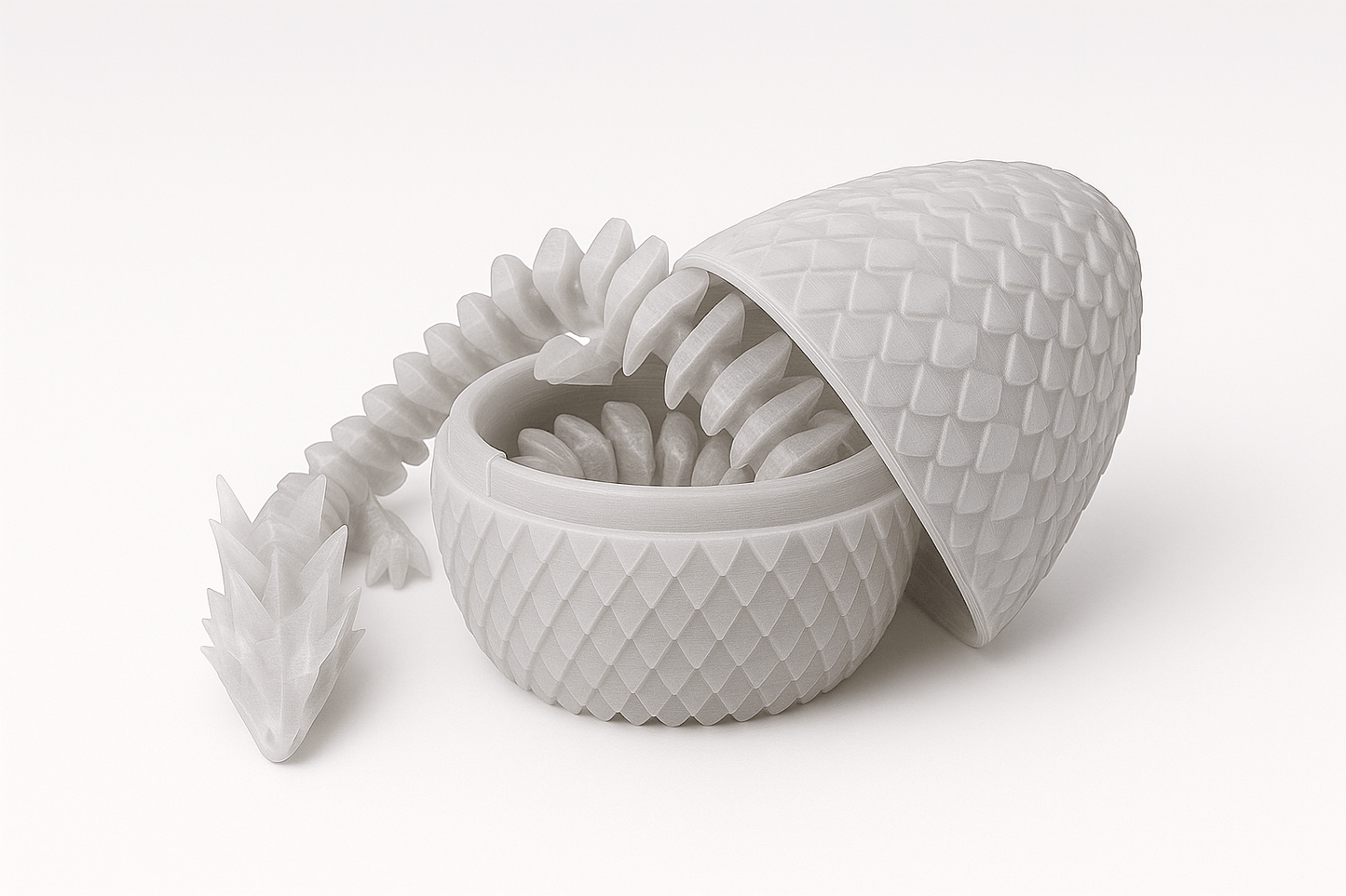 3D Printed ICE Dragon WITH EGG Trending Viral