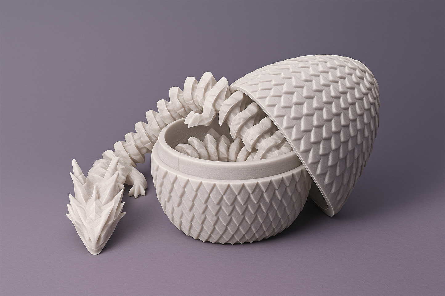 3D Printed ICE Dragon WITH EGG Trending Viral